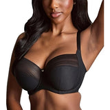 Panache Womens Serene 10305 Underwired Full Cup Balconette Bra 34GG Black NWOT