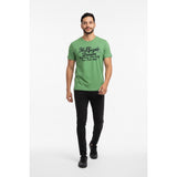 Tommy Hilfiger Green Embroidered Spell Out Men's Short Sleeve Crew Neck Size M