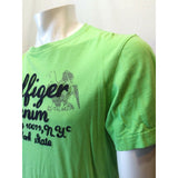Tommy Hilfiger Green Embroidered Spell Out Men's Short Sleeve Crew Neck Size M