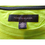 Tommy Hilfiger Green Embroidered Spell Out Men's Short Sleeve Crew Neck Size M