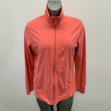 Roots Activewear Jacket Womens Large Peach Color Long Sleeve Mock Full Zip