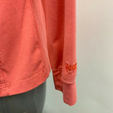 Roots Activewear Jacket Womens Large Peach Color Long Sleeve Mock Full Zip