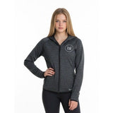 St. Clair College Women's Grey Long Sleeve Zip up Hoodie