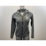 St. Clair College Women's Grey Long Sleeve Zip up Hoodie