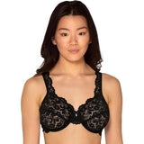 Smart &amp; Sexy 85045M Signature Lace Unlined Underwire Bra Black