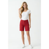 Penmans Stretch Women's Missy Size 8 Shorts Flat Front High Rise Cotton Blend