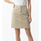 Tara Vanessa Women's Size Large Pencil Skirt Beige Cotton Flat Front Pockets