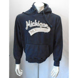Michigan Wolverines Hoodie Blue Long Sleeve Spell Out Hooded Sweatshirt Size S