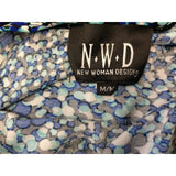 N.W.D New Woman Design Women's Medium Polka Dot Sleeveless Shift Dress