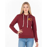 Aeropostale Women's Sweatshirt Hoodie XS Pink Embroidered 100% Cotton
