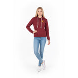 Aeropostale Women's Sweatshirt Hoodie XS Pink Embroidered 100% Cotton