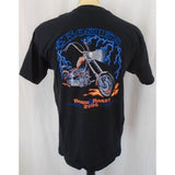 Rosie's 2005 18th Annual Rodeo and Roast Men's Large Black Cotton T Shirt