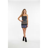 Urban Behaviour Women's Size Medium Short Patterned Strapless Party Dress