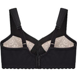 Glamorise Womens Full Figure Cotton Blend Support Bra #1001 Black/Beige