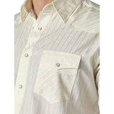 Wrangler mens 2XL Tall Sport Western Basic Two Pocket Long Sleeve Snap Shirt NWOT