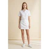 Maggie Lane Women's Golf Skort Size 8 White Poly/Spandex Pre-owned