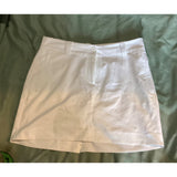 Maggie Lane Women's Golf Skort Size 8 White Poly/Spandex Pre-owned