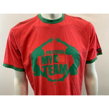 Portugal 2010 Fifa World Cup Soccer Men's XL Red Cuffed Short Sleeve T Shirt