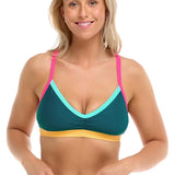 Body Glove Kingfisher Drew E Cup Bikini Top Swimsuit Adjustable Tie Back NWT