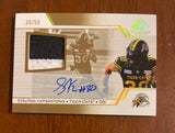 2025 Upper Deck CFL SP Game Used Patch Auto Stavros Katsantonis CFL-SK Tiger Cats #03/25