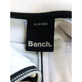 Bench Girls Size 13/14 Years White w/ Black Stripes Long Sleeve Polyester Jacket