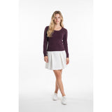 SWS Womens Purple Knit Sweater Size Small Long Sleeve Round Neck Acrylic Blend