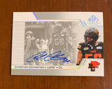 2025 Upper Deck CFL SP Game Used Autograph Christian Covington CFL-CC Lions