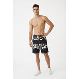Speedo Men's Swim Shorts Size Small Blue White Polyester  Mesh Lined Swim Trunks