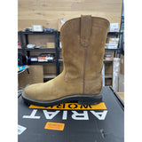 Ariat Men's 9.5 EE Wide Sierra Soft Toe Work Boot Aged Bark Roper Toe Pre-owned