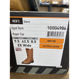 Ariat Men's 9.5 EE Wide Sierra Soft Toe Work Boot Aged Bark Roper Toe Pre-owned