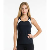 Tag Athletic Women's Medium Black White Sleeveless Racerback Workout Tank Top