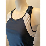 Tag Athletic Women's Medium Black White Sleeveless Racerback Workout Tank Top