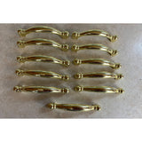 Amerock Harmony Polished Brass Cabinet Drawer Handle BP3441-3 Lot Of 11