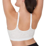 Bali DFCMBR Womens Bralette Pullover Wireless Breathable White Medium MWOT