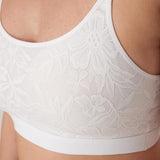Bali DFCMBR Womens Bralette Pullover Wireless Breathable White Medium MWOT