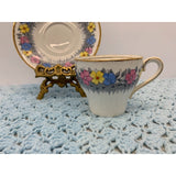 Bell Fine Bone China Made in England Cup & Saucer Multicolored Floral
