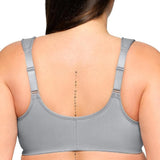 Glamorise Womens Front-Close Cotton  Underwire 1241Full Coverage Bra 38C