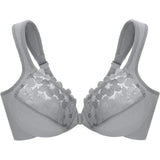 Glamorise Womens Front-Close Cotton  Underwire 1241Full Coverage Bra 38C