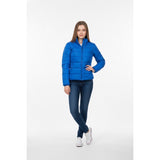 Aeropostale Women's Full Zip Puffer Coat Size Medium Blue Long Sleeve Polyester