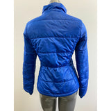 Aeropostale Women's Full Zip Puffer Coat Size Medium Blue Long Sleeve Polyester