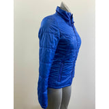 Aeropostale Women's Full Zip Puffer Coat Size Medium Blue Long Sleeve Polyester