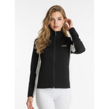 Fairweather Athletica Women's Full Zip Jacket Size Small Stretch Black White Long Sleeve