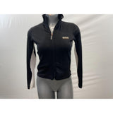 Fairweather Athletica Women's Full Zip Jacket Size Small Stretch Black White Long Sleeve