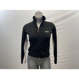 Fairweather Athletica Women's Full Zip Jacket Size Small Stretch Black White Long Sleeve