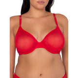 Smart & Sexy Womens Sheer Mesh Demi Underwire Bra Size 36C Crantastic SA1388 NWT
