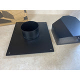 Removable Roof Vents, Hon&Guan 4 Inch Roof Vent for Houses, Galvanized Steel 4 Inch Exhaust Vent for Ventilation System-with Damper