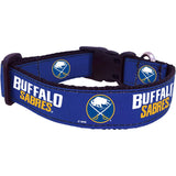 All Star Dogs NHL Buffalo Sabres Dog Collar - Blue, Small 8-14"
