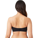 Wacoal 854205 Halo Lace Strapless Underwire Bra Black w/straps