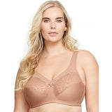 Glamorise Womens MagicLift Natural Support Bra Wirefree #1010 Cafe