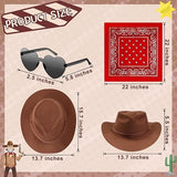 Newcotte 18 Pcs Western Cowboy Hat Costume Party Set NEW
